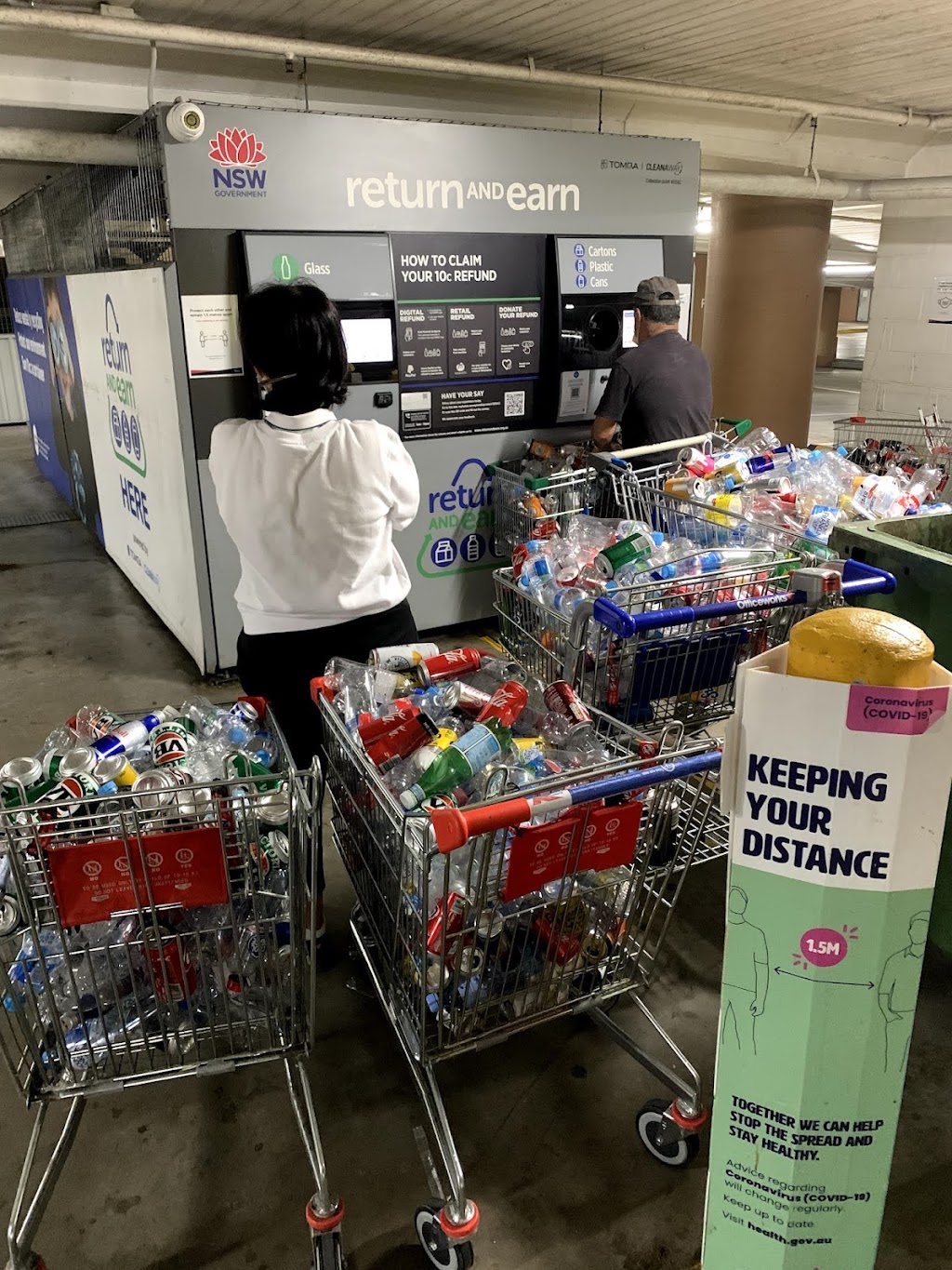 Westfield Bondi Junction Woolworths Return and Earn Machine | 500 Oxford St, Bondi Junction NSW 2022, Australia | Phone: 1800 290 691