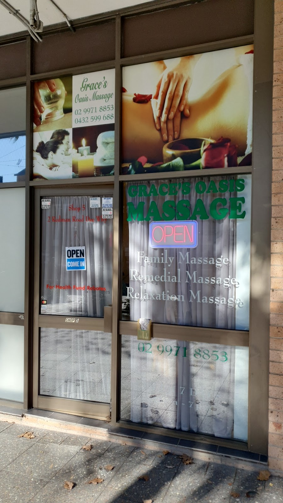 Grace´s Oasis Massage | 5/2 Redman Rd, Dee Why NSW 2099, Australia | Phone: (02) 9971 8853