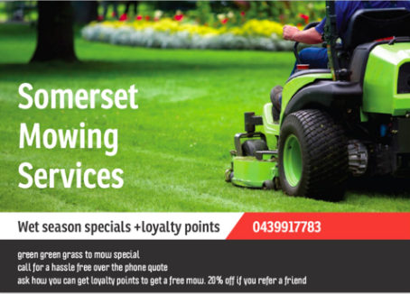 Somerset Mowing Services |  | Maroske Rd, Royston QLD 4515, Australia | 0439917783 OR +61 439 917 783