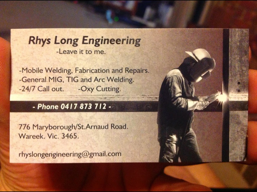 Rhys Long Engineering | car repair | 776 Maryborough-Natte Yallock Rd, Wareek VIC 3465, Australia | 0417873712 OR +61 417 873 712