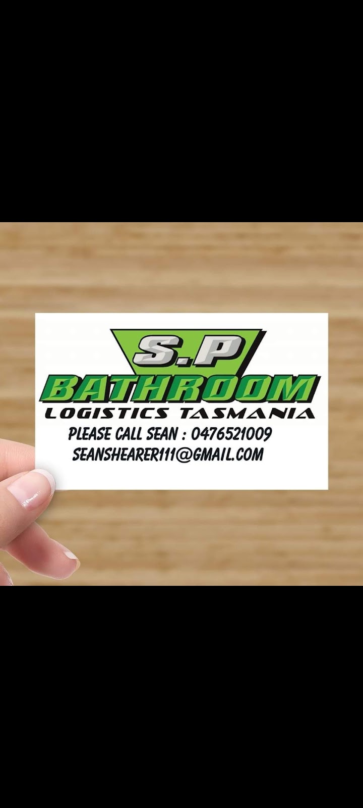 S.P Bathroom Logistics Tasmania | 333 Back River Rd, Magra TAS 7140, Australia | Phone: 0476 521 009