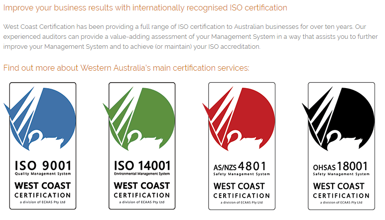 West Coast Certification - ISO Certification Perth | 3 Pavetta Cres, Forrestfield WA 6058, Australia | Phone: (08) 6102 2629