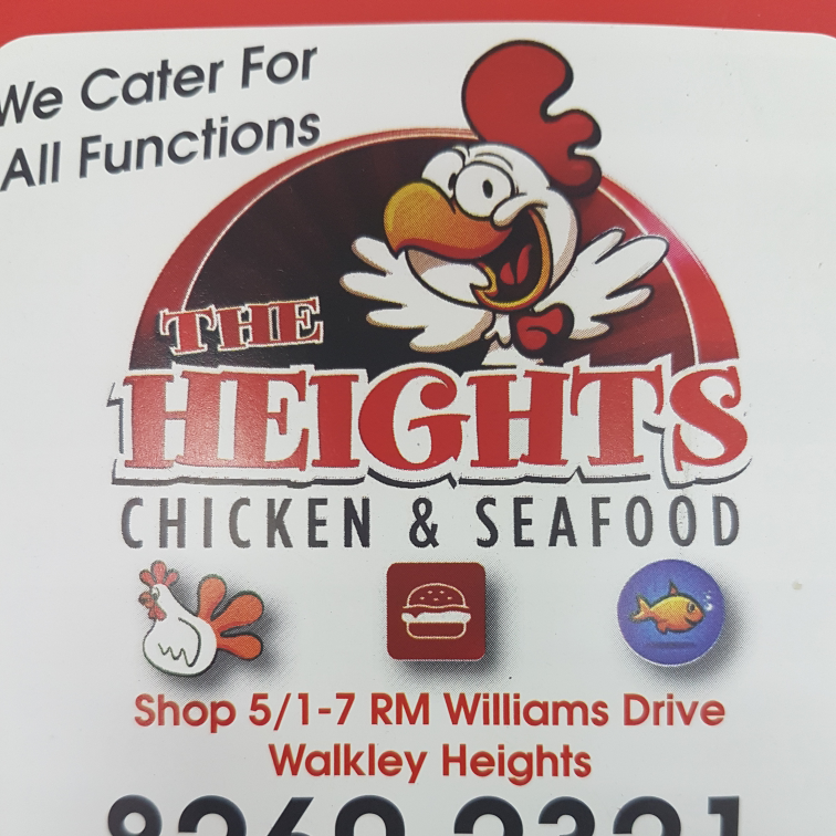 Heights Chicken & Takeaway | meal takeaway | 1-11 Rm Williams Dr, Walkley Heights SA 5098, Australia | 0882602321 OR +61 8 8260 2321