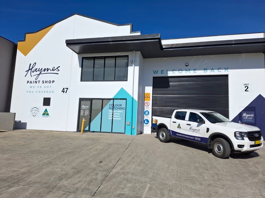 Haymes Paint Shop Albion Park Rail | 2/47 Durgadin Dr, Albion Park Rail NSW 2527, Australia | Phone: (02) 4093 1033