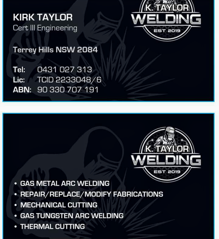 KTAYLOR MOBILE WELDING |  | 49 Forest Way, Frenchs Forest NSW 2086, Australia | 0431027313 OR +61 431 027 313
