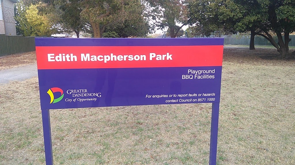 Edith Macpherson Park | 19 Namur St, Noble Park VIC 3174, Australia
