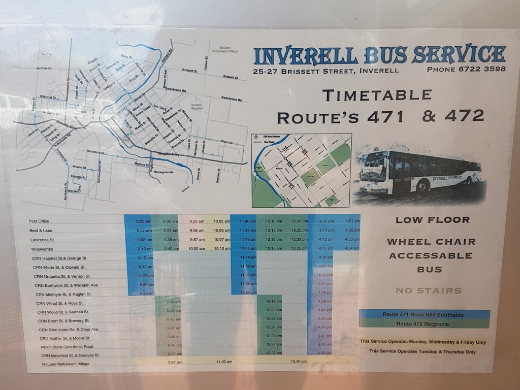 Inverell Bus Service | 25/27 Brissett St, Inverell NSW 2360, Australia | Phone: (02) 6722 3598