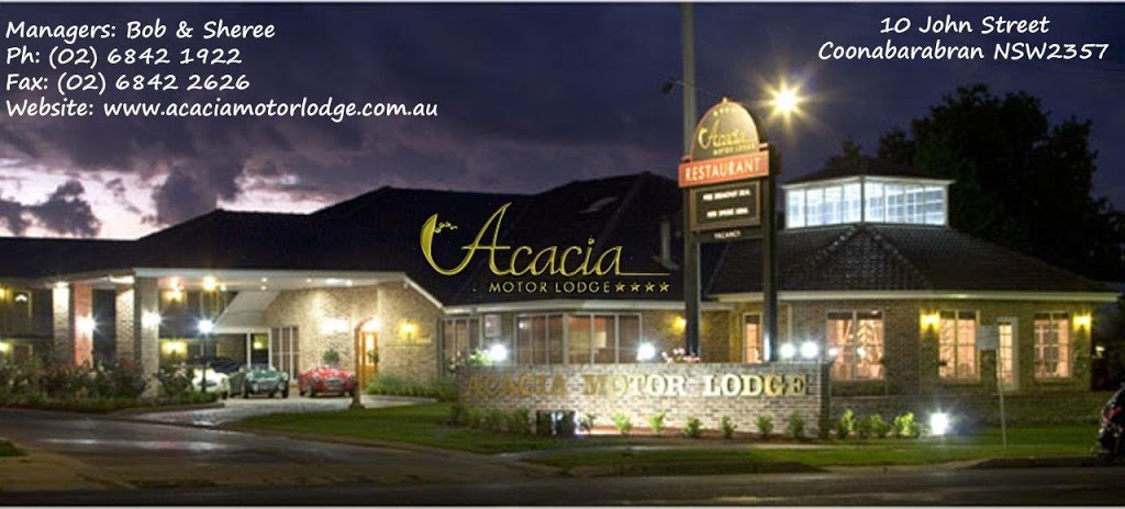 Acacia Motor Lodge | lodging | 10 John St, Coonabarabran NSW 2357, Australia | 0268421922 OR +61 2 6842 1922