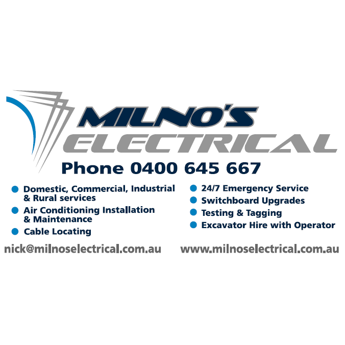 Milno’s Electrical | electrician | 42 Nicol St, Yarram VIC 3971, Australia | 0400645667 OR +61 400 645 667