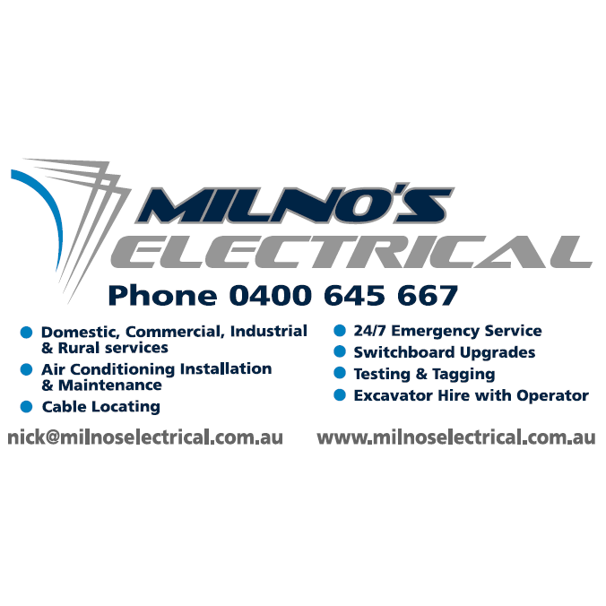 Milno’s Electrical | 42 Nicol St, Yarram VIC 3971, Australia | Phone: 0400 645 667