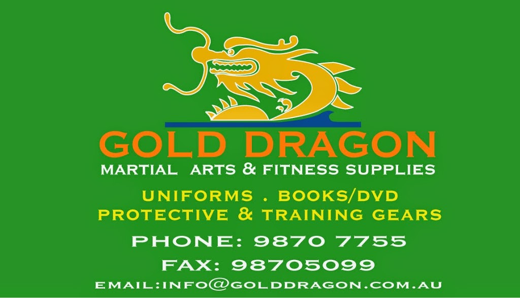 Gold Dragon Martial Arts Supplies | gym | 135 Maroondah Hwy, Ringwood VIC 3134, Australia | 0398707755 OR +61 3 9870 7755