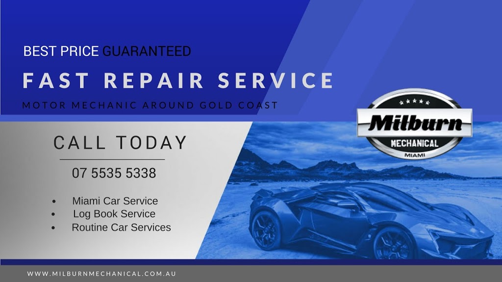 Milburn Mechanical | car repair | 28 Christine Ave, Miami QLD 4220, Australia | 0755355338 OR +61 7 5535 5338