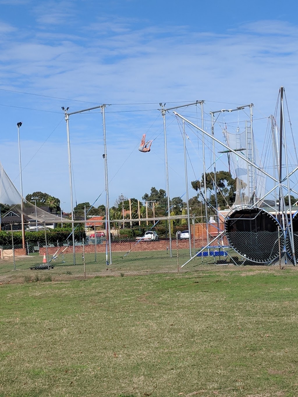 Photo by Lewis Trotter. Flying Trapeze Perth - Cirque Espace | gym | Melville Bowling Club, 592 Canning Hwy, Alfred Cove WA 6154, Australia | 0412552286 OR +61 412 552 286
