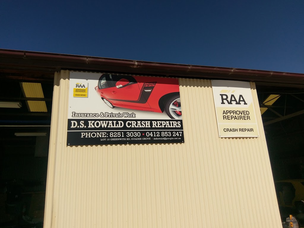 D.S. Kowald Crash Repairs | 117-121 Greenwith Rd, Golden Grove SA 5125, Australia | Phone: (08) 8251 3030