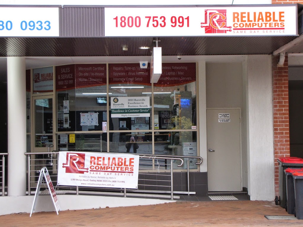 Reliable Computers Sydney | electronics store | 1/89 Mulga Rd, Oatley NSW 2223, Australia | 0295793301 OR +61 2 9579 3301