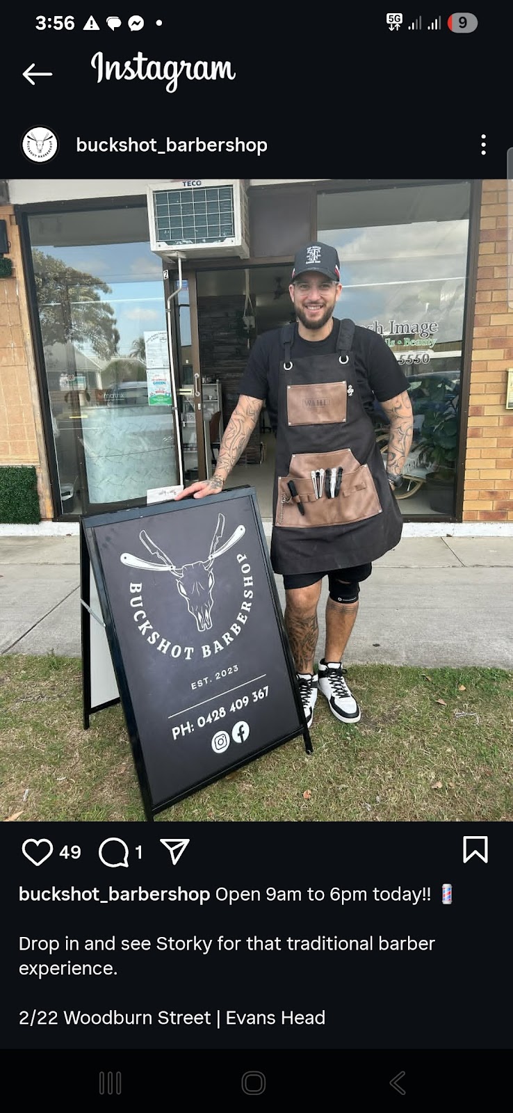 Buckshot Barber | 33 Woodburn St, Evans Head NSW 2473, Australia | Phone: 0413 570 890