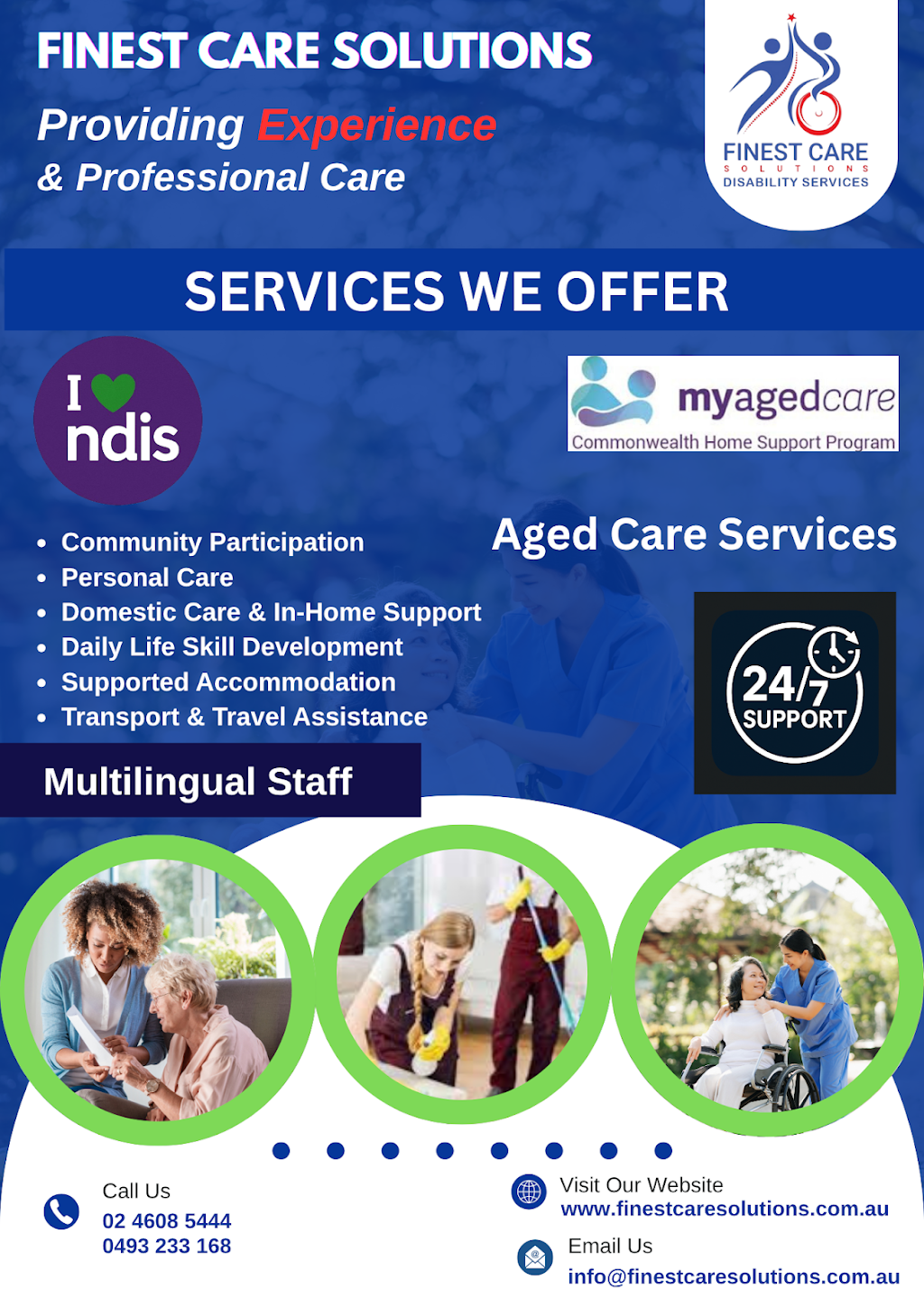 finest care solutions | 4 Warriewood St, Woodbine NSW 2560, Australia | Phone: (02) 4608 5444