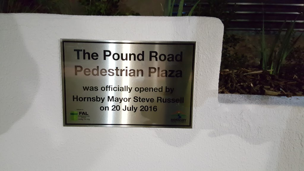 Pound Road Pedestrian Plaza | park | Pound Rd, Hornsby NSW 2077, Australia