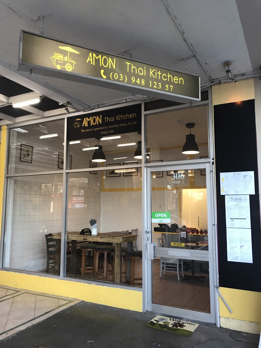 Amon Thai Kitchen | restaurant | 2/306 Station St, Fairfield VIC 3078, Australia | 0394812357 OR +61 3 9481 2357