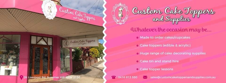 Custom Cake Toppers and Supplies | 255 Stanmore Rd, Stanmore NSW 2048, Australia | Phone: 0416 813 550