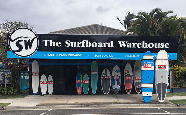 The Surfboard Warehouse - Mooloolaba | 131 Mooloolaba Esplanade, Mooloolaba QLD 4567, Australia | Phone: (07) 5444 7070