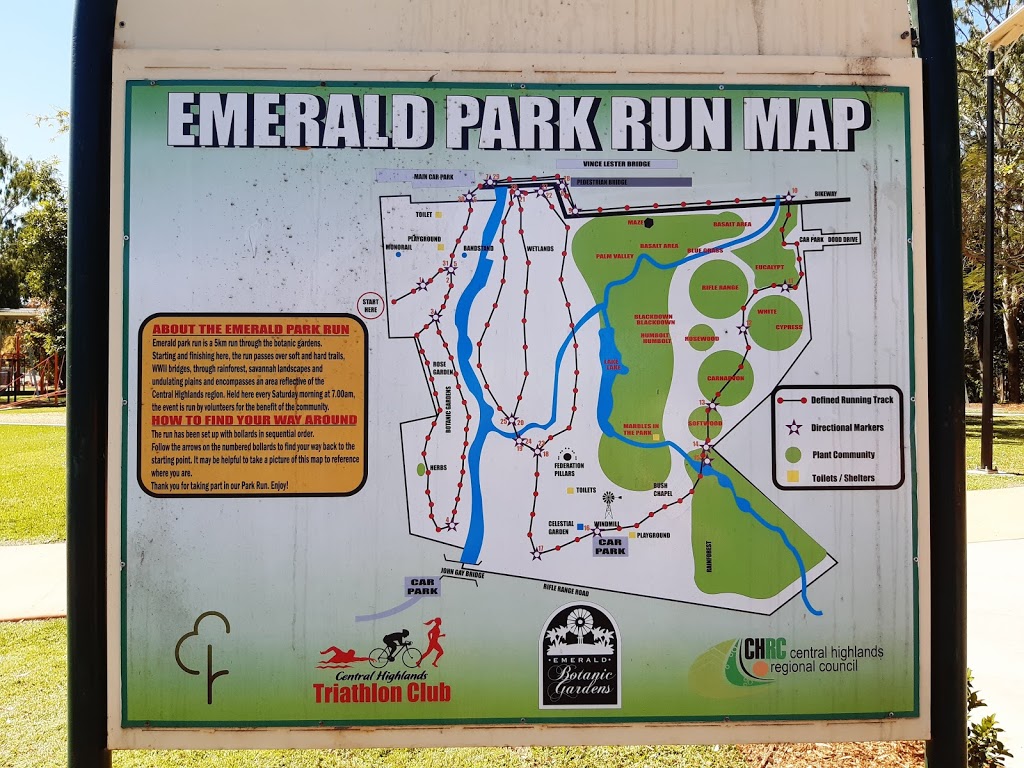 Emerald parkrun | health | Alan McIndoe Park, Opal St, Emerald QLD 4720, Australia