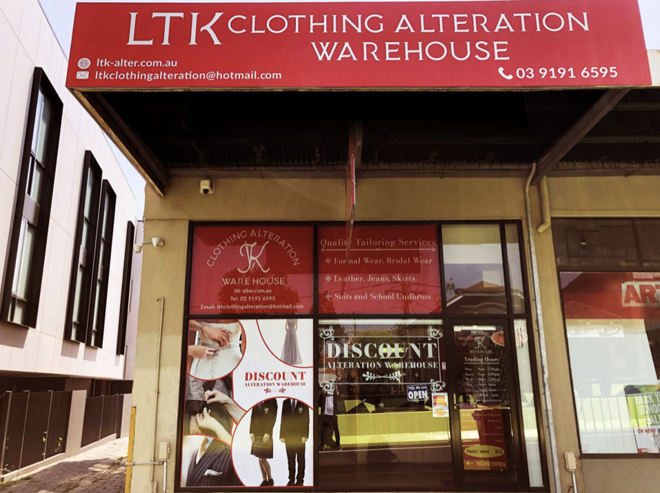 LTK Clothing Alteration | Above the Tunnel, 118 Buckley St, Essendon VIC 3040, Australia | Phone: (03) 9191 6595