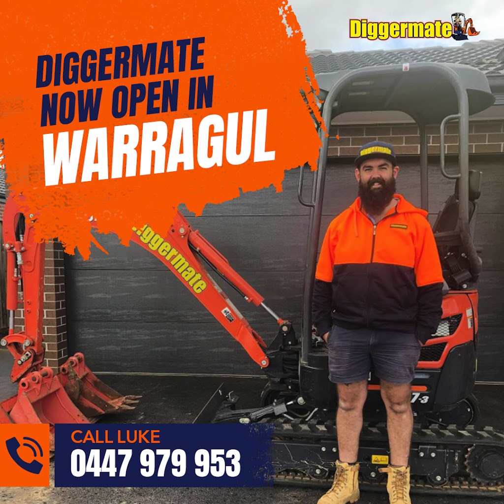 Diggermate Mini Excavator Hire Warragul | general contractor | 12 Nolan Dr, Warragul VIC 3820, Australia | 0447979953 OR +61 447 979 953