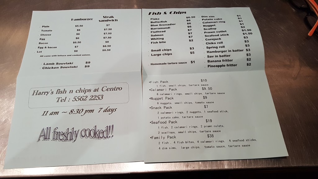 Harrys Fish and Chips | restaurant | 82/70 Hopkins Hwy, Warrnambool VIC 3280, Australia | 0355622253 OR +61 3 5562 2253