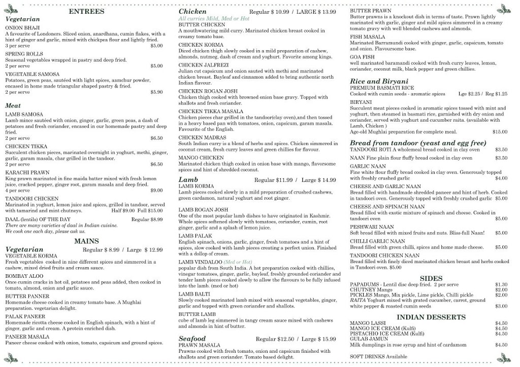 Bay Leaf Tandoor & Grill | restaurant | 4/18-20 Margaret St, Palmwoods QLD 4555, Australia | 0754573785 OR +61 7 5457 3785