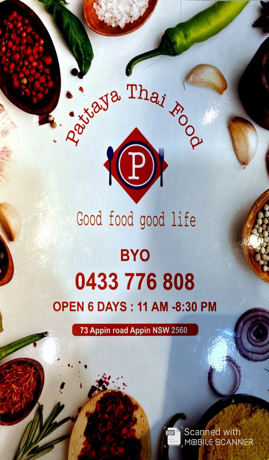 Pattaya Thai Food | 73 Appin Rd, Appin NSW 2560, Australia | Phone: 0433 776 808