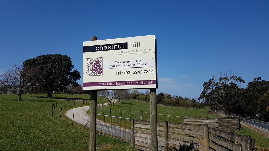 Chestnut Hill Vineyard & Winery | 1280 Pakenham Rd, Mount Burnett VIC 3781, Australia | Phone: (03) 5942 7314