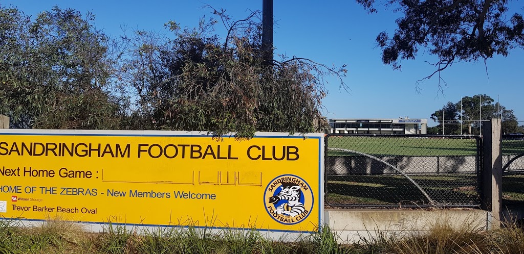 Sandringham Football Club |  | Trevor Barker Beach Oval, Beach Rd, Sandringham VIC 3191, Australia | 0395988629 OR +61 3 9598 8629