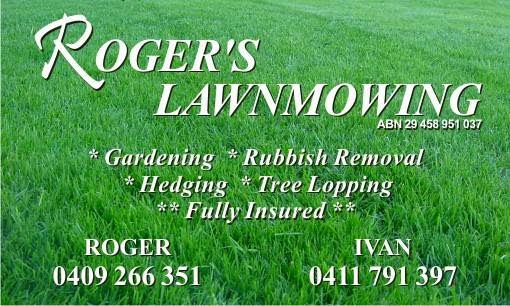 Rogers Lawnmowing | 1 Illawong Cres, Greenacre NSW 2190, Australia | Phone: 0409 266 351