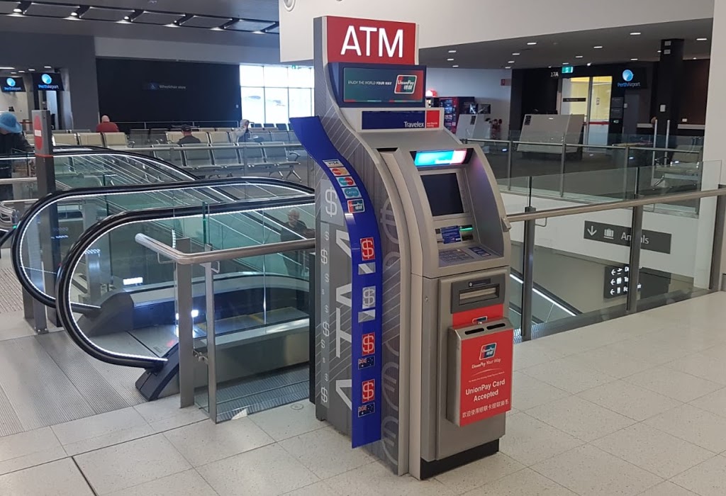 Travelex ATM | atm | ATM 7018, Level 1 T3, Qantas Domestic Departure, Perth Airport WA 6105, Australia | 1800440039 OR +61 1800 440 039