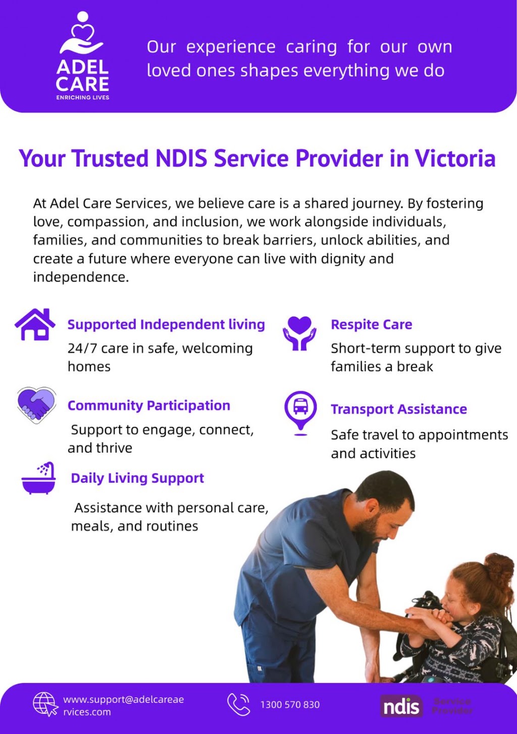 Adelcare services Pty LTD | 16 Avondale St, Officer VIC 3809, Australia | Phone: 1300 570 830