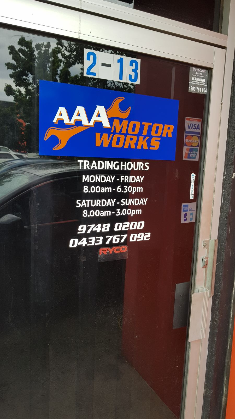 AAA Motor Works | car repair | 2/13 Elm Park Dr, Hoppers Crossing VIC 3029, Australia | 0397480200 OR +61 3 9748 0200