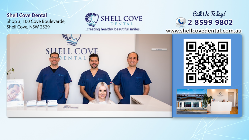 Shell Cove Dental | Shop 3/100 Cove Blvd, Shell Cove NSW 2529, Australia | Phone: (02) 8599 9802