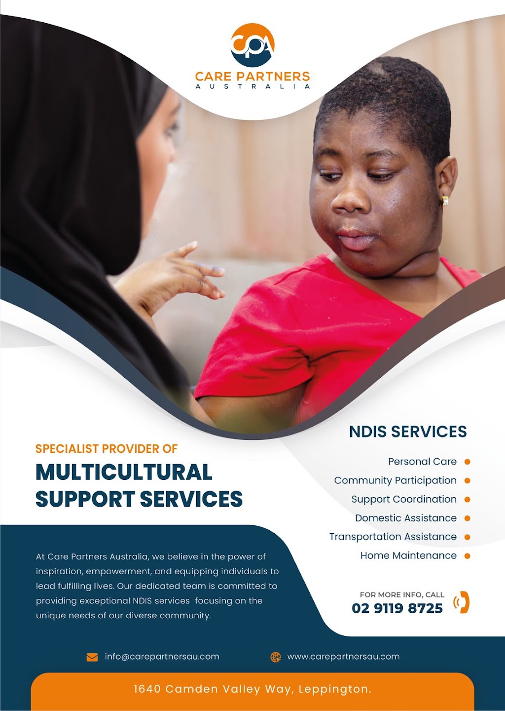 Care Partners Australia | 1640 Camden Valley Wy, Leppington NSW 2179, Australia | Phone: 0400 998 755