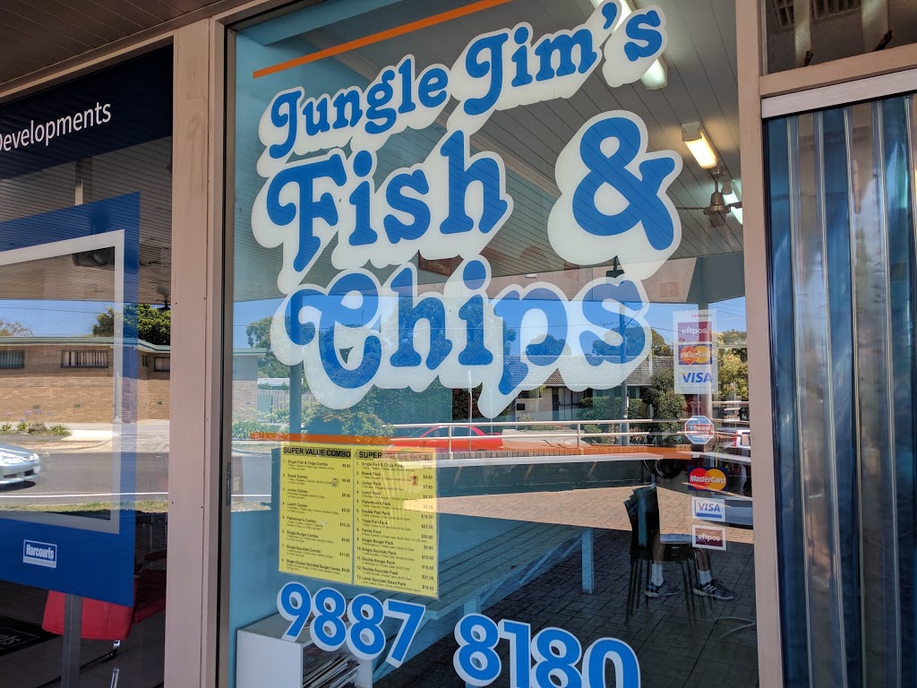 Jungle Jims Fish & Chips | meal takeaway | 507 Burwood Hwy, Vermont South VIC 3133, Australia | 0398878180 OR +61 3 9887 8180