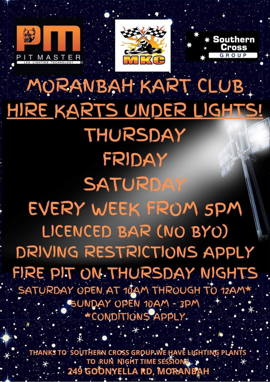 Moranbah Kart Club | 249 Goonyella Rd, Moranbah QLD 4744, Australia | Phone: 0478 674 385