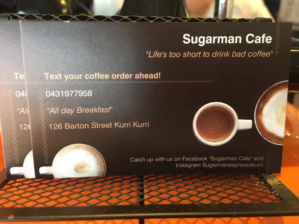 Sugarman Espresso | 126 Barton St, Kurri Kurri NSW 2327, Australia