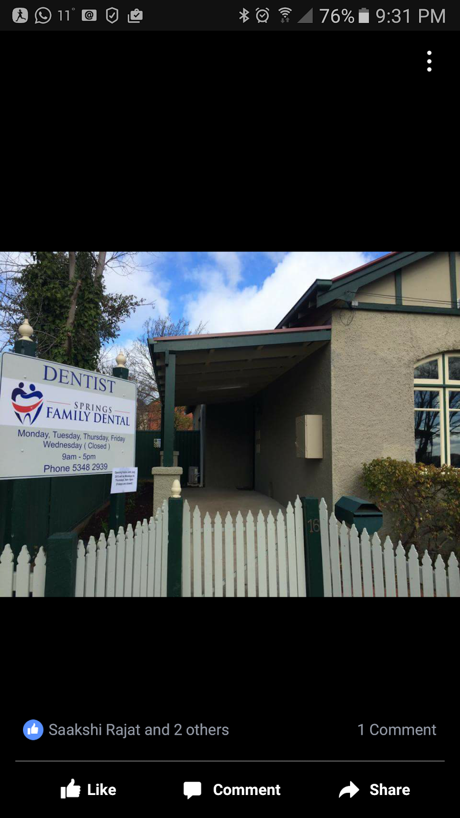 Springs Family Dental | health | 16 Albert St, Daylesford VIC 3460, Australia | 0353482939 OR +61 3 5348 2939