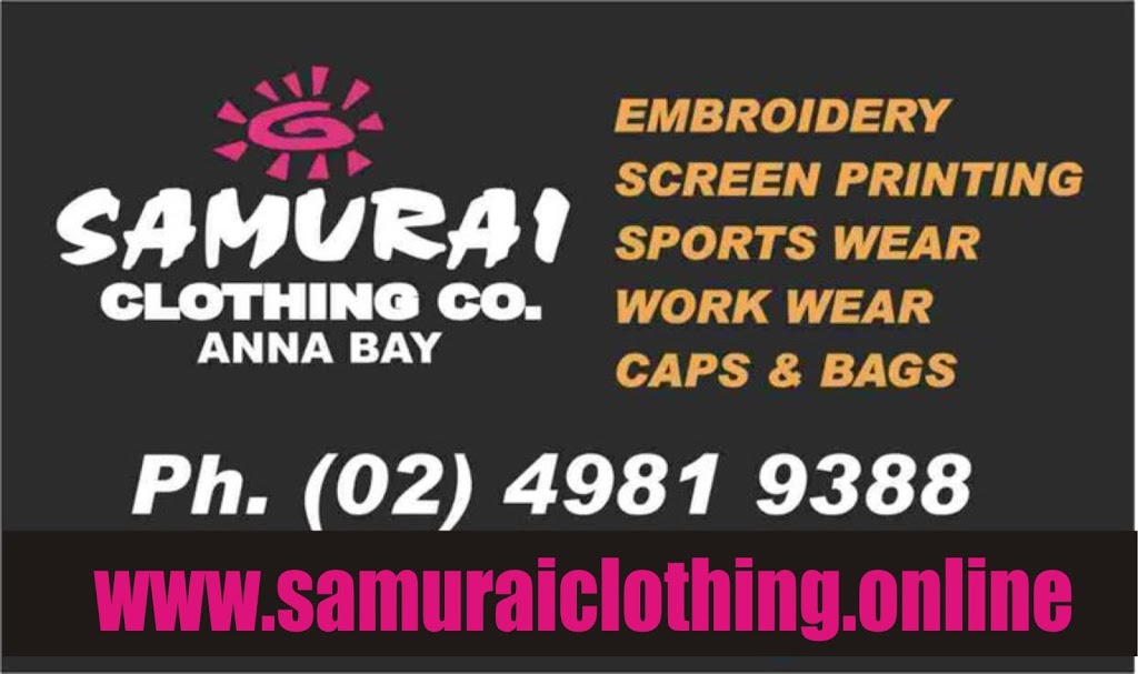 Samurai Clothing | clothing store | 8 Gordon Cl, Anna Bay NSW 2316, Australia | 0249819388 OR +61 2 4981 9388