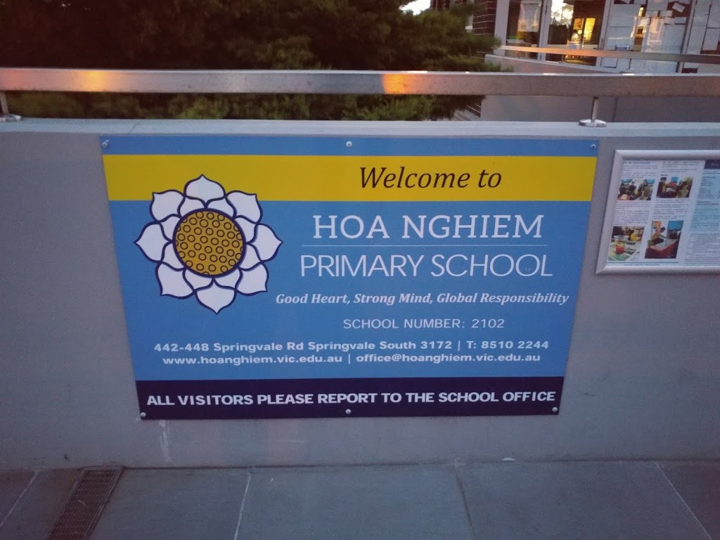 Hoa Nghiem Primary School | school | 442-448 Springvale Rd, Springvale South VIC 3172, Australia | 0385102244 OR +61 3 8510 2244