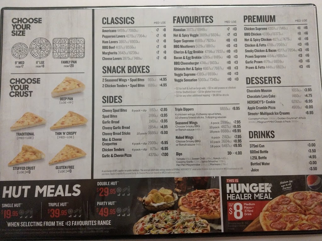 Pizza Hut Glenwood Park | meal delivery | Shop 6/60 Glenwood Park Dr, Sydney NSW 2768, Australia | 131166 OR +61 131166