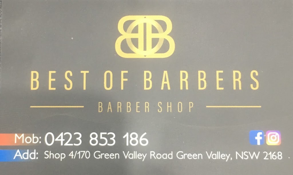 Best of Barbers | hair care | 170-172 Green Valley Rd, Green Valley NSW 2168, Australia | 0423853186 OR +61 423 853 186
