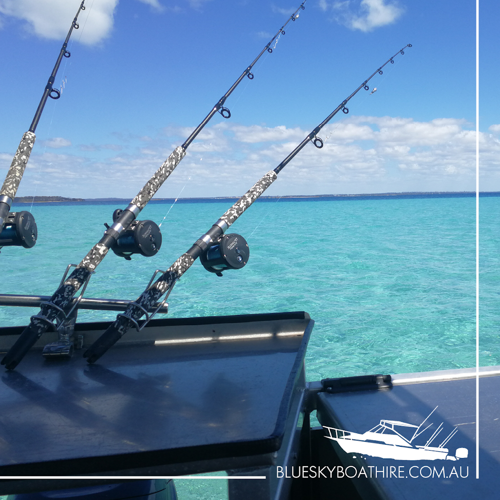 Blue Sky Boat Hire Hervey Bay | C/- Fishermans Wharf Marina, 864 Boat Harbour Dr, Urangan QLD 4655, Australia | Phone: 0402 676 047