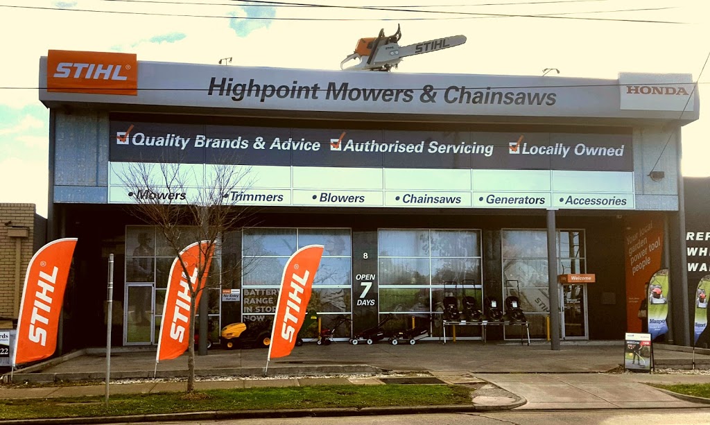STIHL Highpoint Mowers & Chainsaws | store | 8 Williamson Rd, Maribyrnong VIC 3032, Australia | 0393183577 OR +61 3 9318 3577