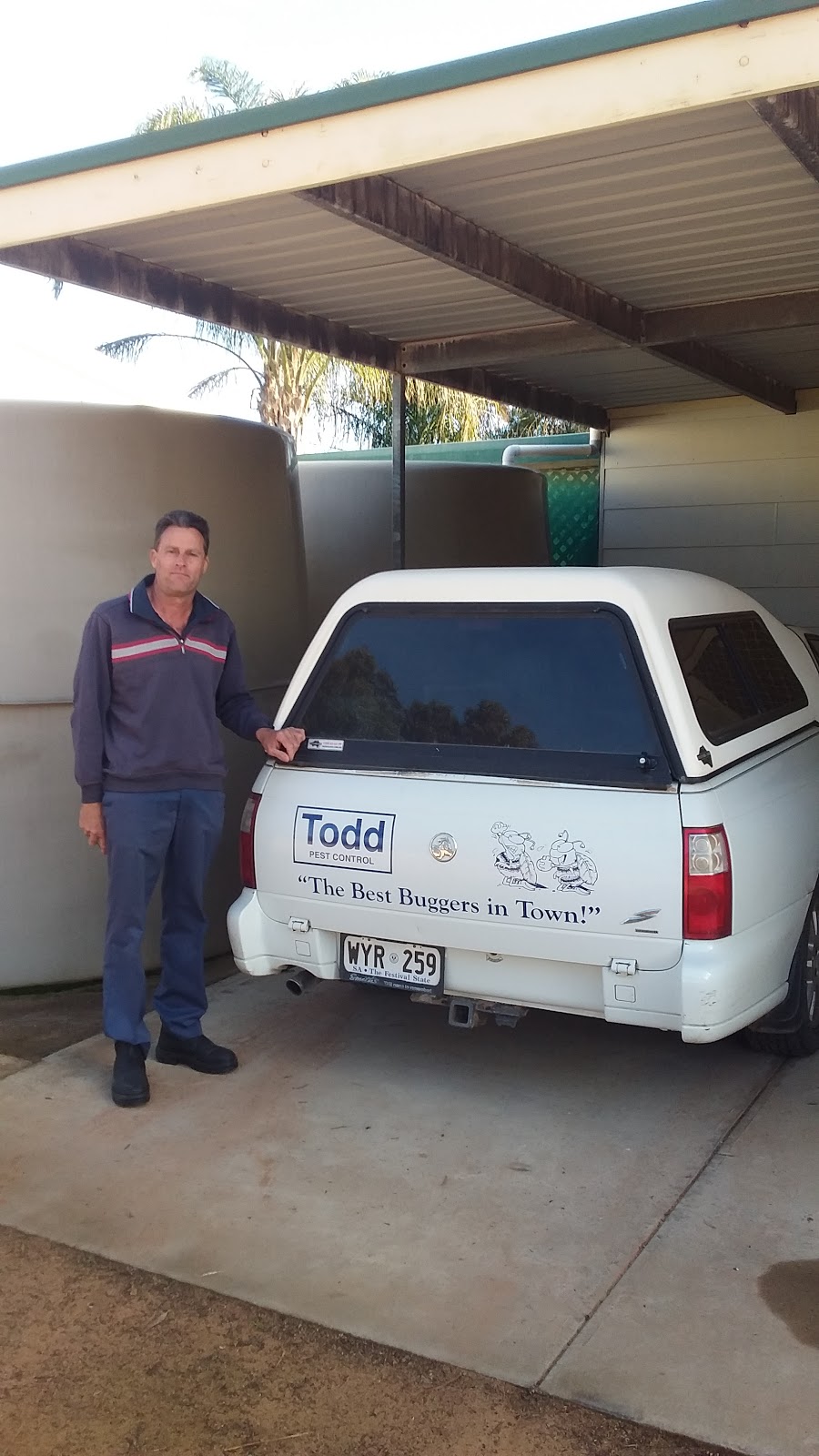 Todd Pest Control | home goods store | 68 Wauchopes Rd, Port Pirie SA 5540, Australia | 0886332777 OR +61 8 8633 2777
